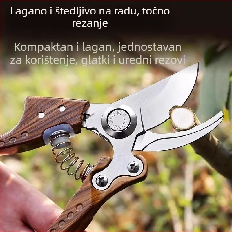SK5 škare za podrezivanje s ručkom u drvenom uzorku za voćke i cvjetne grane