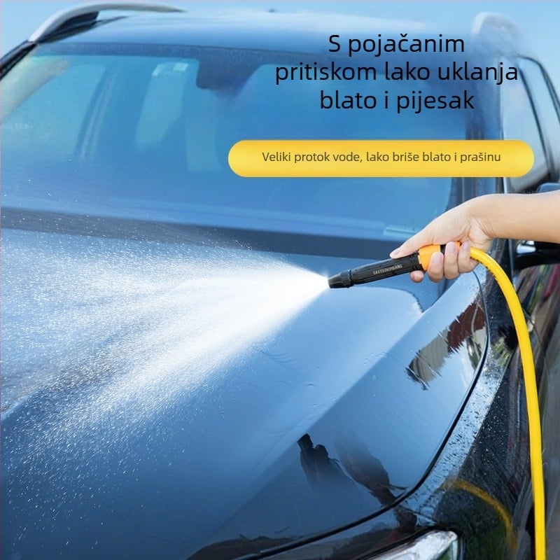 Visokotlačna pištoljica za vodu za pranje auta i kućnu navodnjavanje, plastično kućište, spojnik od aluminijske legure, ravna ručka, model 3987