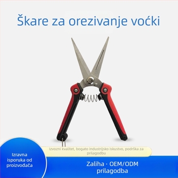 Špičaste škare od nehrđajućeg čelika za podrezivanje plodnih stabala i grana