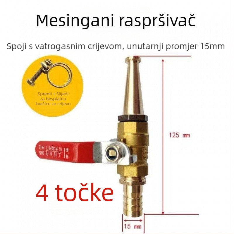 Visokotlačni vodeni pištolj za čišćenje svinja ograđivanja i farmi — bakreno kućište, višenamjenski za pranje automobila i svinja