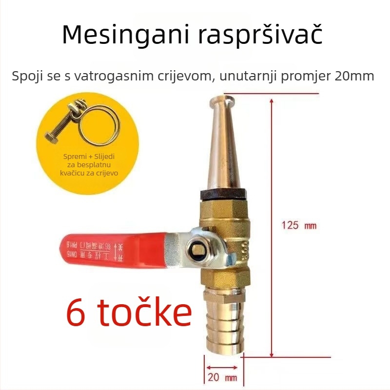 Visokotlačni vodeni pištolj za čišćenje svinja ograđivanja i farmi — bakreno kućište, višenamjenski za pranje automobila i svinja