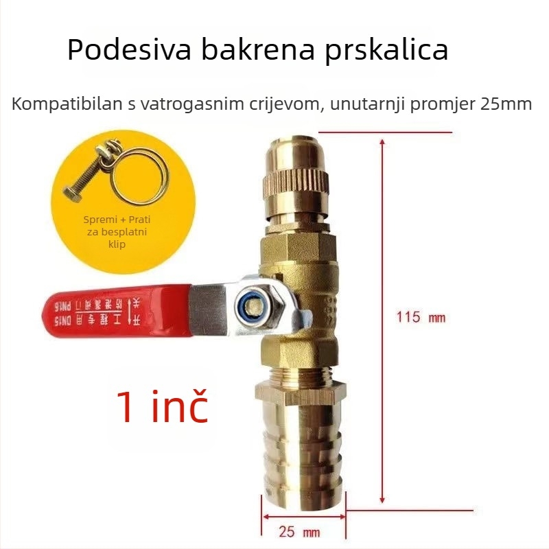 Visokotlačni vodeni pištolj za čišćenje svinja ograđivanja i farmi — bakreno kućište, višenamjenski za pranje automobila i svinja