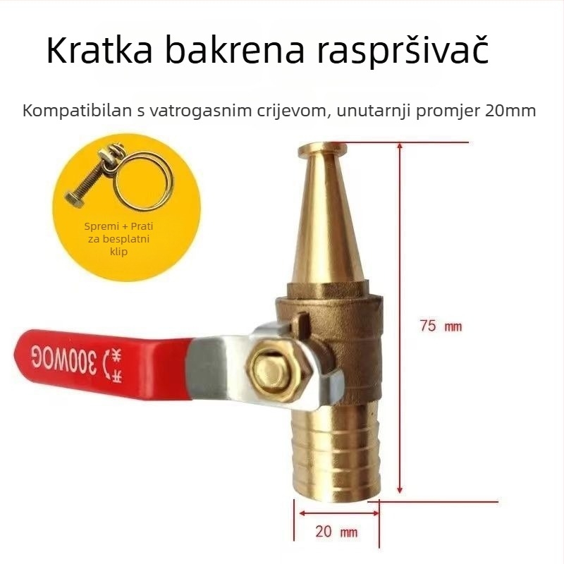 Visokotlačni vodeni pištolj za čišćenje svinja ograđivanja i farmi — bakreno kućište, višenamjenski za pranje automobila i svinja