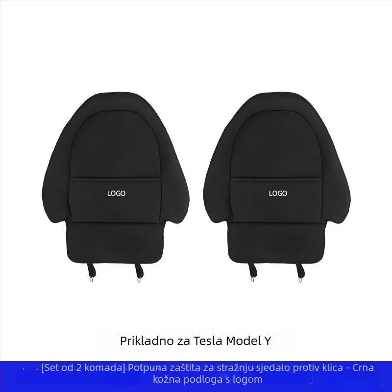 Kožni zaštitnik stražnje naslonske za Tesla Model 3/Y, potpuno pokriće, anti-kick