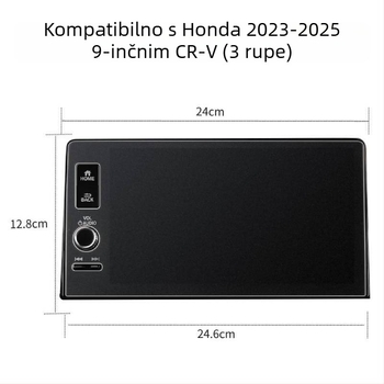 Maosen optics Kaljeno staklo zaštita zaslona GPS navigacije za Honda CR-V 2023–2025, otporno na ogrebotine, otporno na habanje, otisci prstiju