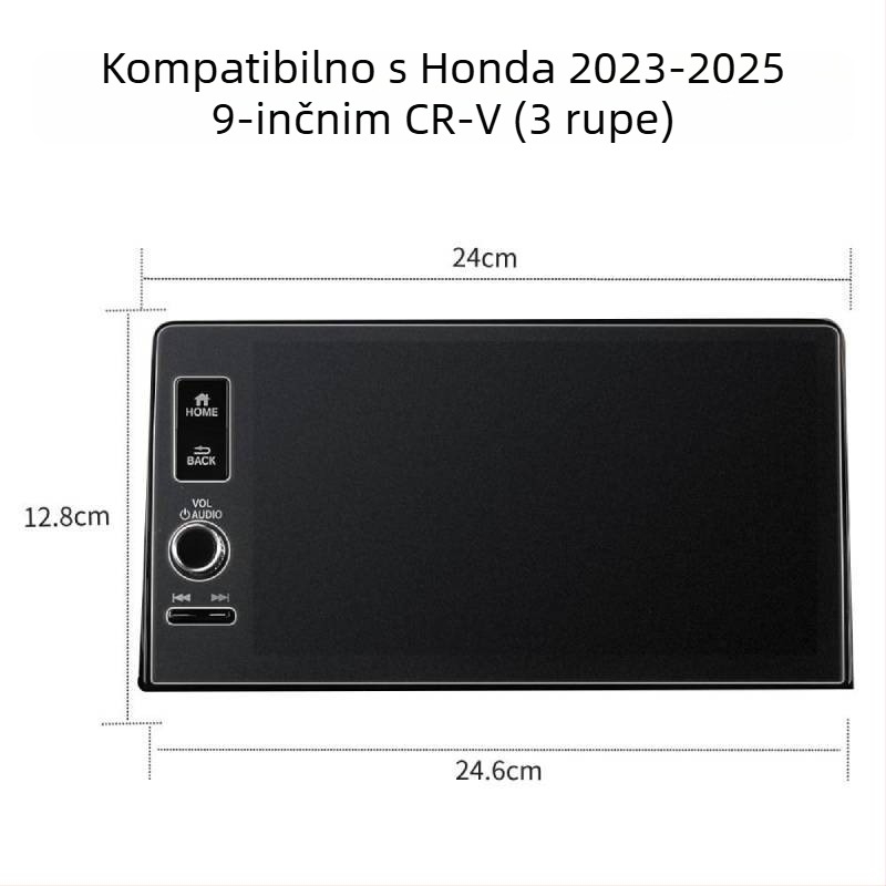 Maosen optics Kaljeno staklo zaštita zaslona GPS navigacije za Honda CR-V 2023–2025, otporno na ogrebotine, otporno na habanje, otisci prstiju