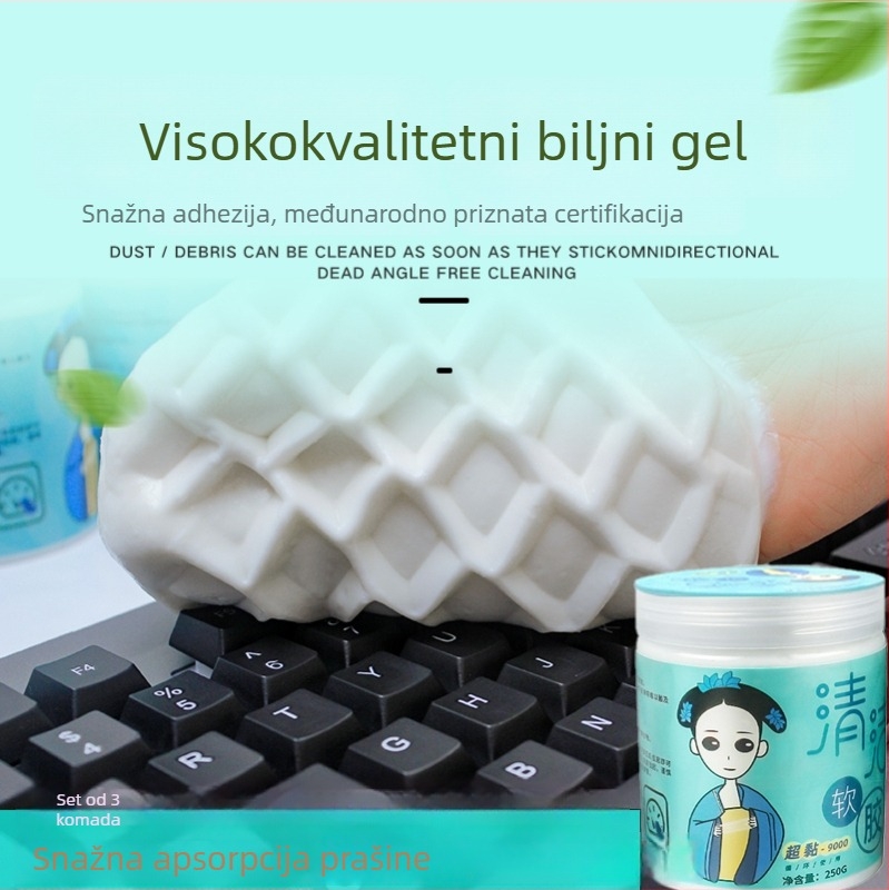 Mekana ljepljiva glina za čišćenje unutrašnjosti automobila – uklanjanje prašine iz pukotina i kutova