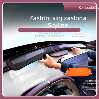 HUD zaštitni poklopac za Xiaomi Yu7 Sky Screen – unutarnja zaštita i zaštita od prašine