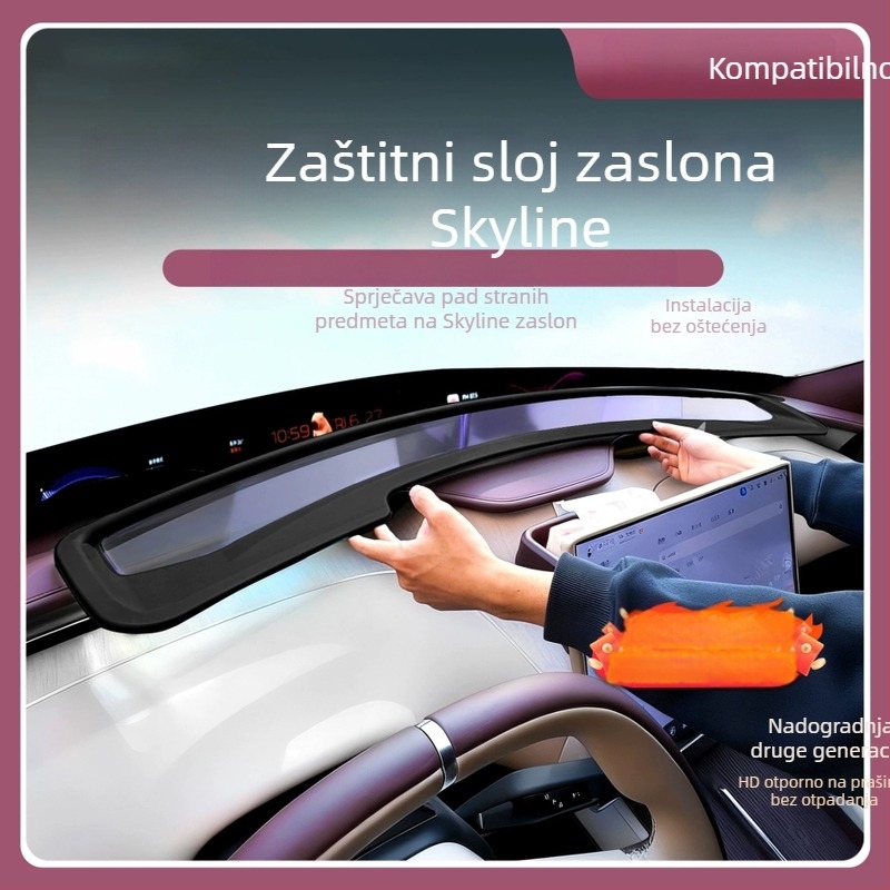 HUD zaštitni poklopac za Xiaomi Yu7 Sky Screen – unutarnja zaštita i zaštita od prašine