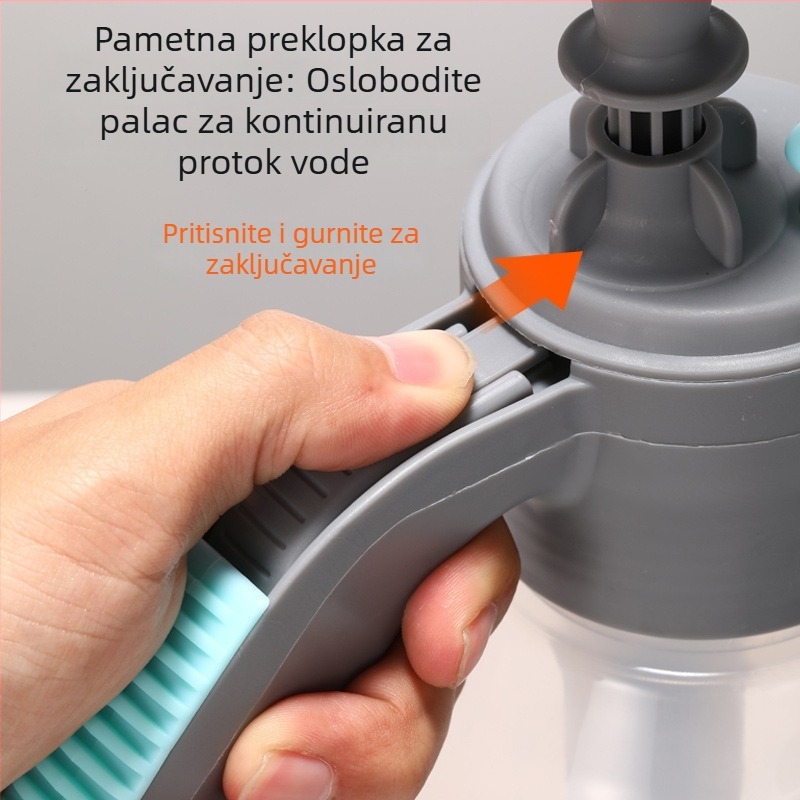 Plastična kanta za zalijevanje Whale s mlazom finog raspršivača i mjernicom