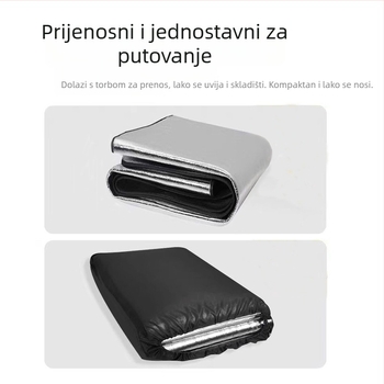 Vanjska vodootporna debela podloga za kampiranje s dvostrano aluminijskom folijom EVA, sklopiva, 40 g