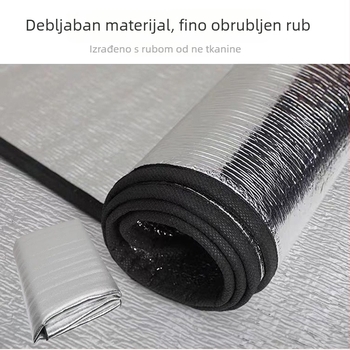 Vanjska vodootporna debela podloga za kampiranje s dvostrano aluminijskom folijom EVA, sklopiva, 40 g