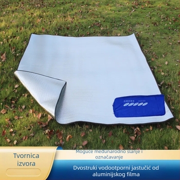 Dvostruka prostirka od aluminijske folije za piknik i kampiranje (za 1–8 osoba) – materijal: aluminijska folija s perl-pamučnim premazom, marka Binteer