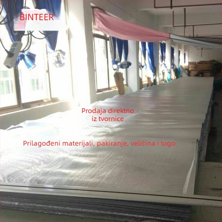 Dvostruka prostirka od aluminijske folije za piknik i kampiranje (za 1–8 osoba) – materijal: aluminijska folija s perl-pamučnim premazom, marka Binteer