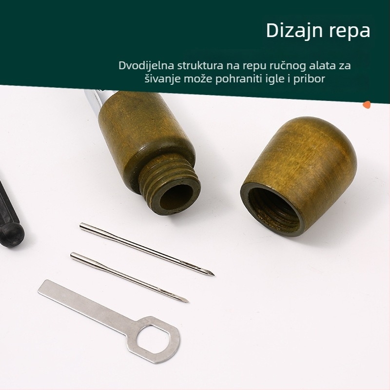 Set alata za kožne torbe: ručna šivaća mašina, alati za šivanje, kožna umjetnost i skulpture, dijamantno oblikovani alati za rezanje