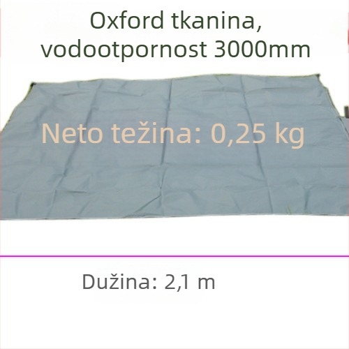 Podložka za šator od Oxford platna, otporna na habanje i vodonepropusna, za 4-6 osoba; Materijal: Oxford platno; Težina: 250; Kapacitet: 4-6 osoba