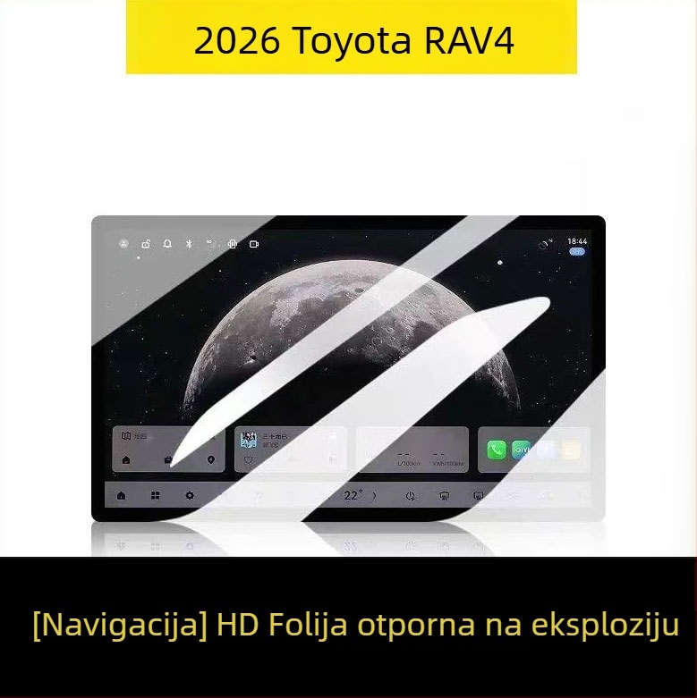 Zaštitna folija za središnji zaslon navigacije Toyota RAV4 za 26 modela
