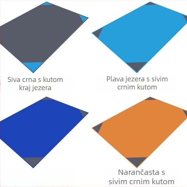 Prijenosni kamping podložak za 1-8 osoba — Oxford tkanina, 200 g
