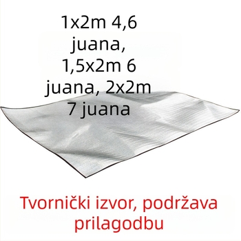 Deblja otporna na vlagu vanjska podloga s dvostrano aluminijskim folijom, prijenosna podloga za šator, piknik i dom