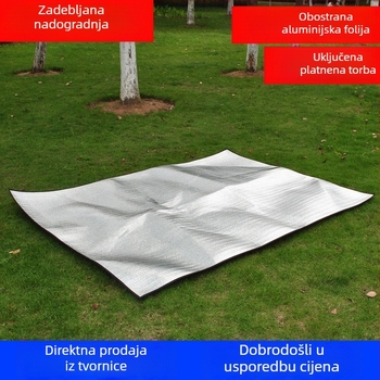 Deblja otporna na vlagu vanjska podloga s dvostrano aluminijskim folijom, prijenosna podloga za šator, piknik i dom