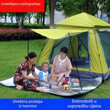 Deblja otporna na vlagu vanjska podloga s dvostrano aluminijskim folijom, prijenosna podloga za šator, piknik i dom