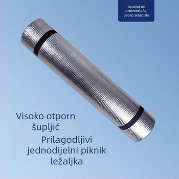Piknik podloga od EVA pjene - vodootporna, s jednostranom aluminijskom folijom, EVA tkanina, model 002, za 1–2 osobe
