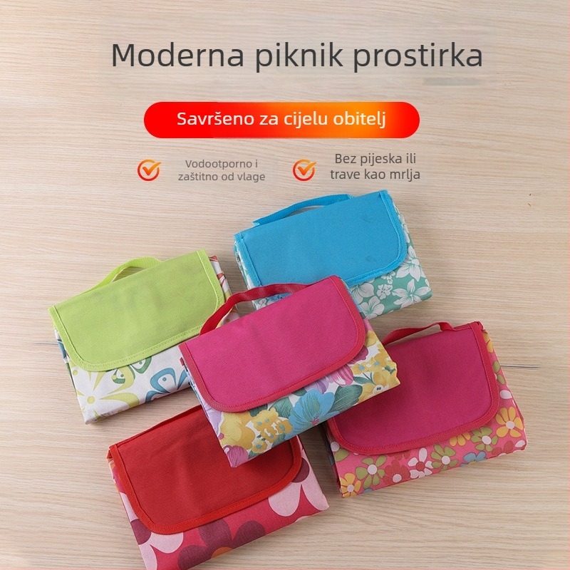Oxford piknik podloga od platna, vodootporna i otporna na vlagu, sklopiva, model FC-52, težina 300–700 g, pogodno za 3–7 osoba