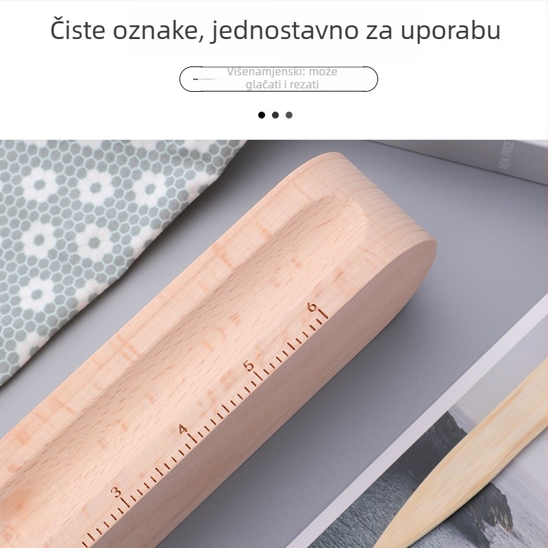 Drveni pritiskajući valjak za šivanje – Yl marka, 384,2 g, slatkog stila, kućno šivanje DIY