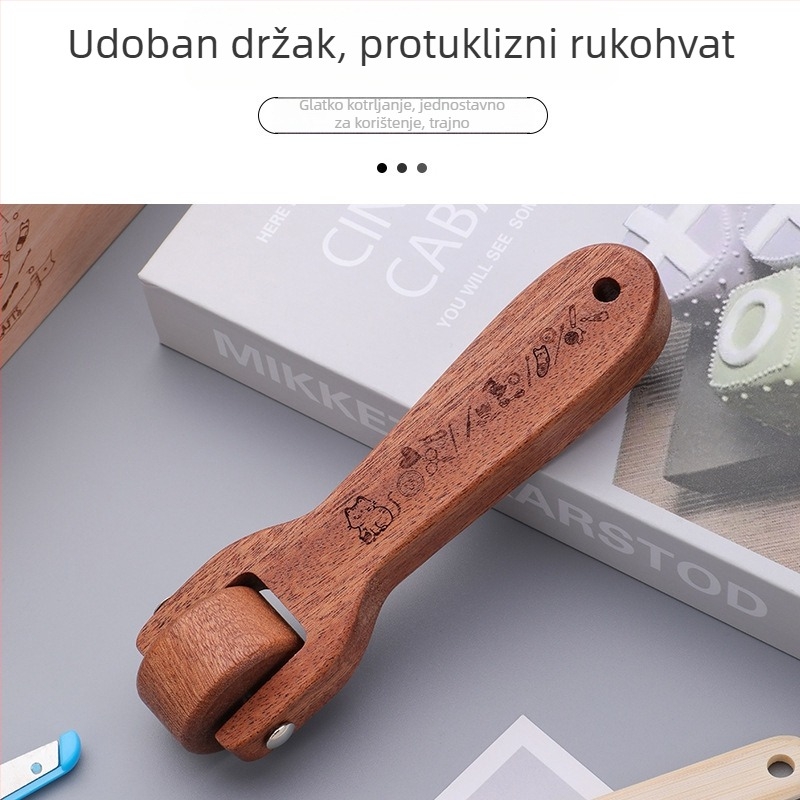 Drveni pritiskajući valjak za šivanje – Yl marka, 384,2 g, slatkog stila, kućno šivanje DIY