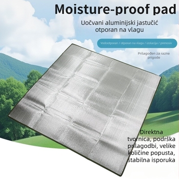 Podloga za spavanje otporna na vlagu - EVA s aluminijskim filmom, 500 g, model FD-12, pogodna za 1–4 osobe, s debelim premazom