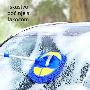 Runner mop za pranje automobila s teleskopskom glavom od chenille vlakna – profesionalni alat za čišćenje automobila