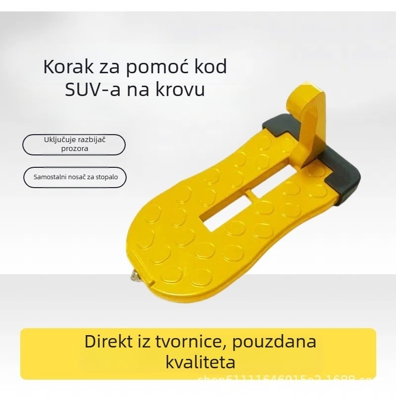 Aluminijski automobil pomoćni pedal za SUV-ove s kukom pedala vrata i razbijačem stakla – opća kompatibilnost, automatski mjenjač