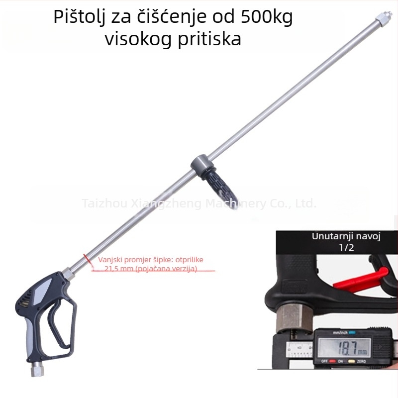 Nerđajući čeli vodeni pištolj s nylon drškom, glava pištolja od nehrđajućeg čelika, težina 3000 g