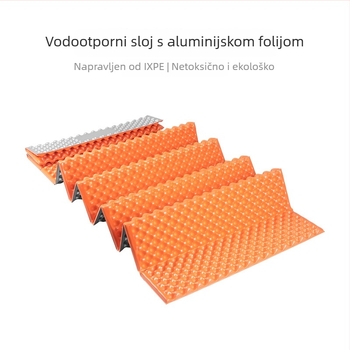 Vanjska kamping podloga za spavanje s IXPE i aluminijskom folijom, zatvorenocelijska pjena protiv vlage, model Ae-02, 530 g