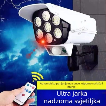 Solarna vanjska LED zidna rasvjeta s senzorom pokreta, IP54, 16W, 3.7V, model JD-2178T