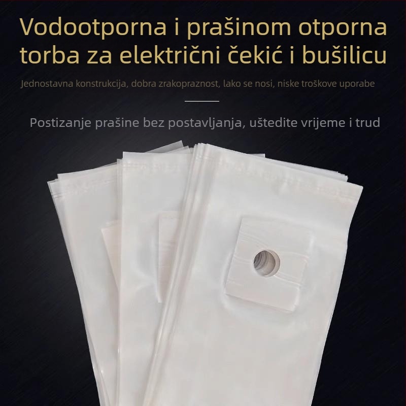 Vrećica za prašinu za električnu i udarnu bušilicu, debeli zaštitni sloj, prašno-vodootporan dodatak (Napon: 36; Pogodno za nehrđajući čelik)