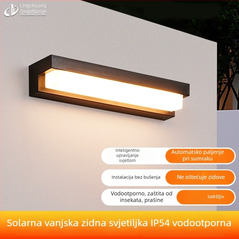 Solarna vanjska zidna svjetiljka - LED modul (IP54; 6V; 2-4W; Model 1021)