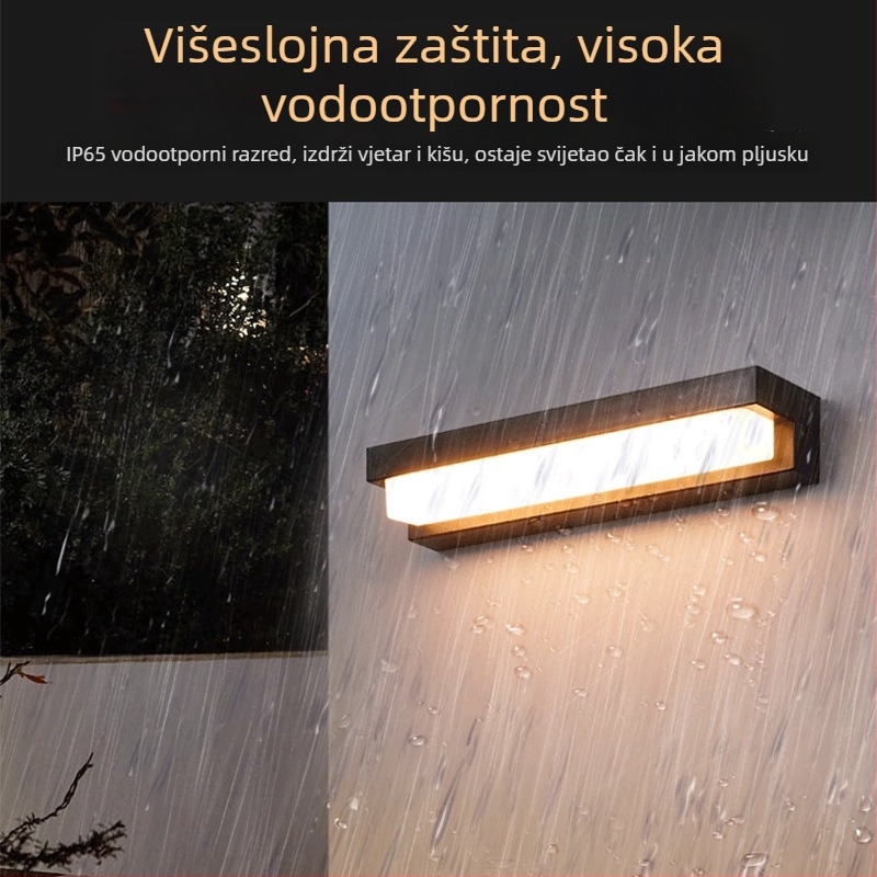 Solarna vanjska zidna svjetiljka - LED modul (IP54; 6V; 2-4W; Model 1021)