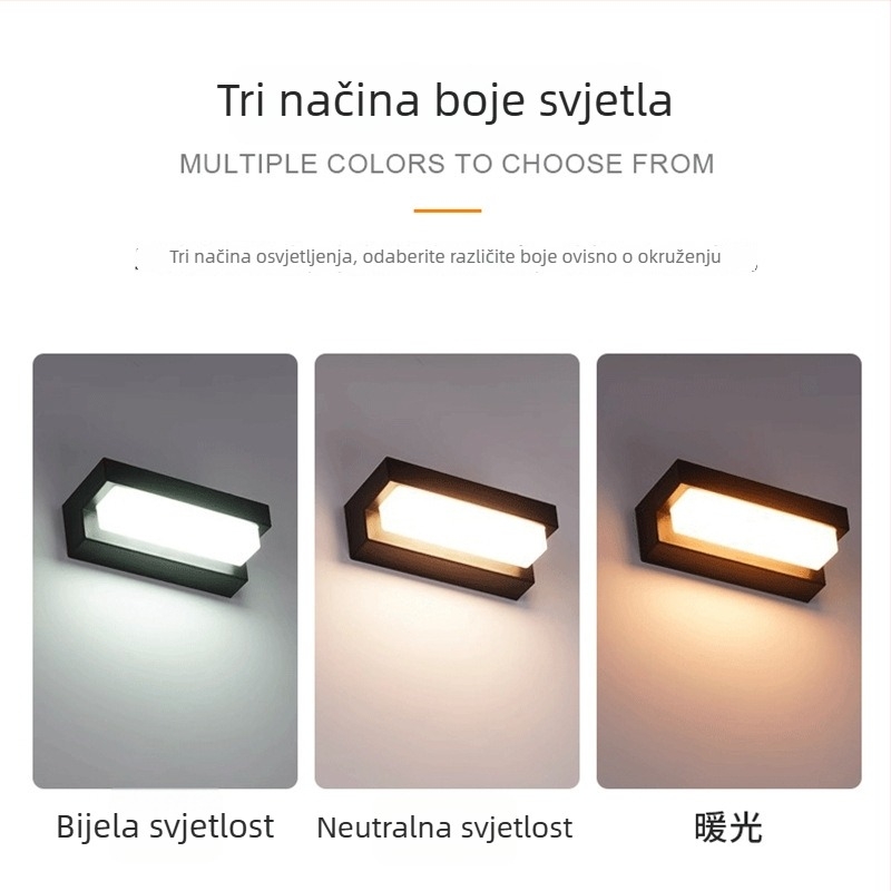 Solarna vanjska zidna svjetiljka - LED modul (IP54; 6V; 2-4W; Model 1021)