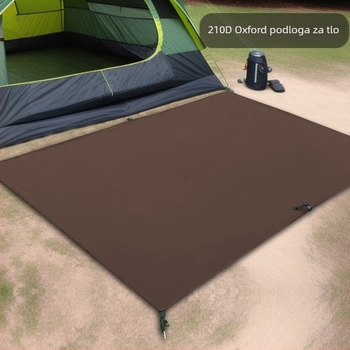 Vanjska kamping sklopiva podloga za tlo – vodootporna, protuklizna, Oxford 210D materijal, 475 g, pogodno za 4–6 osoba