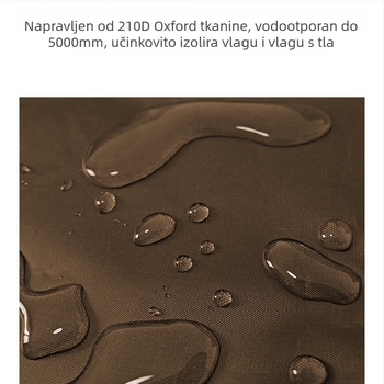 Vanjska kamping sklopiva podloga za tlo – vodootporna, protuklizna, Oxford 210D materijal, 475 g, pogodno za 4–6 osoba