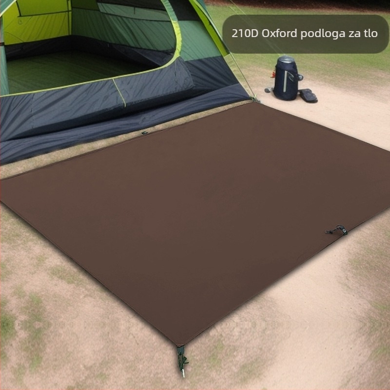 Vanjska kamping sklopiva podloga za tlo – vodootporna, protuklizna, Oxford 210D materijal, 475 g, pogodno za 4–6 osoba