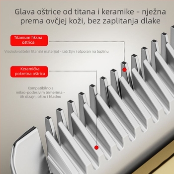 Sheep Brand električna glava za šišanje s keramičkom oštricom od 35 zuba, univerzalna glava za kućne ljubimce