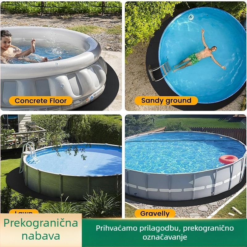 Debljinski kružni bazenski liner, otporan na probijanje, filc podloga za zaštitu od vlage