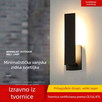 Vanjska aluminijska zidna svjetiljka, IP54, 1 LED, 90 lm, 3000K