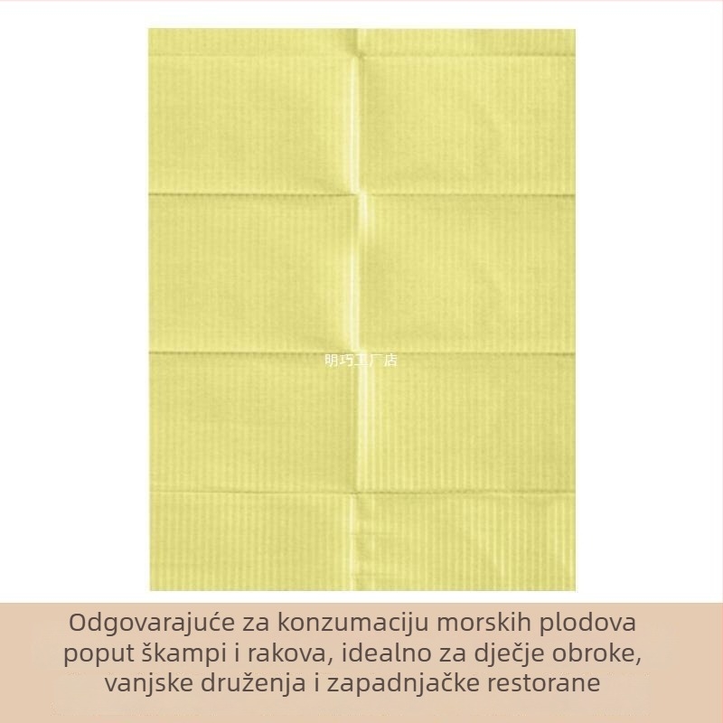 Jednokratne podloške za djecu, paket 125 komada, papir od drvnog celuloznog papira, cvjetni uzorak, kvadratni oblik
