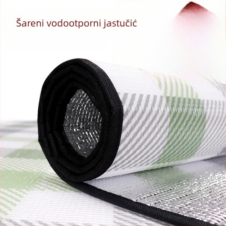 Debeli aluminijski film s zaštitom od vlage za kampiranje i piknik, prijenosni, otporan na habanje i vodootporan