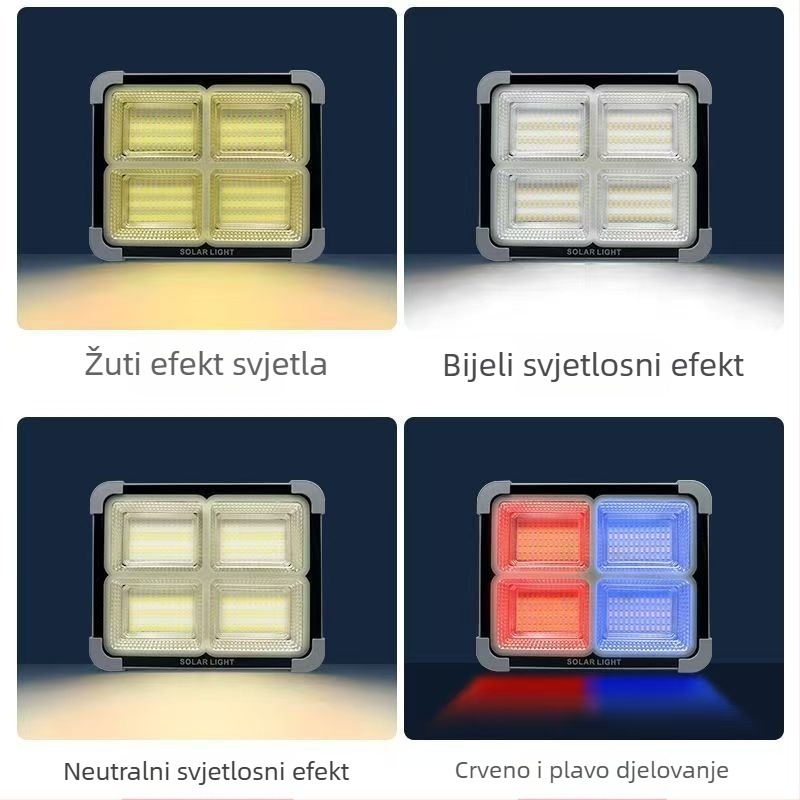Solarna LED svjetiljka za vrt, višenamjenska nužna rasvjeta, vanjska prijenosna rasvjeta, IP66, LED izvor svjetla, nominalna snaga 50, 6V, trajanje rada 6-12 sati