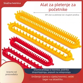 Alat za pletenje šalova – ručni rad, za početnike, od vune, kutija 100 kom., neto težina 0,1 kg