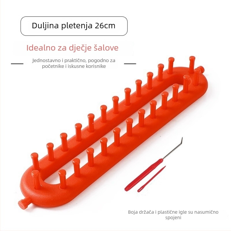 Alat za pletenje šalova – ručni rad, za početnike, od vune, kutija 100 kom., neto težina 0,1 kg